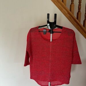 Massimo. Size medium light weight sweater color red